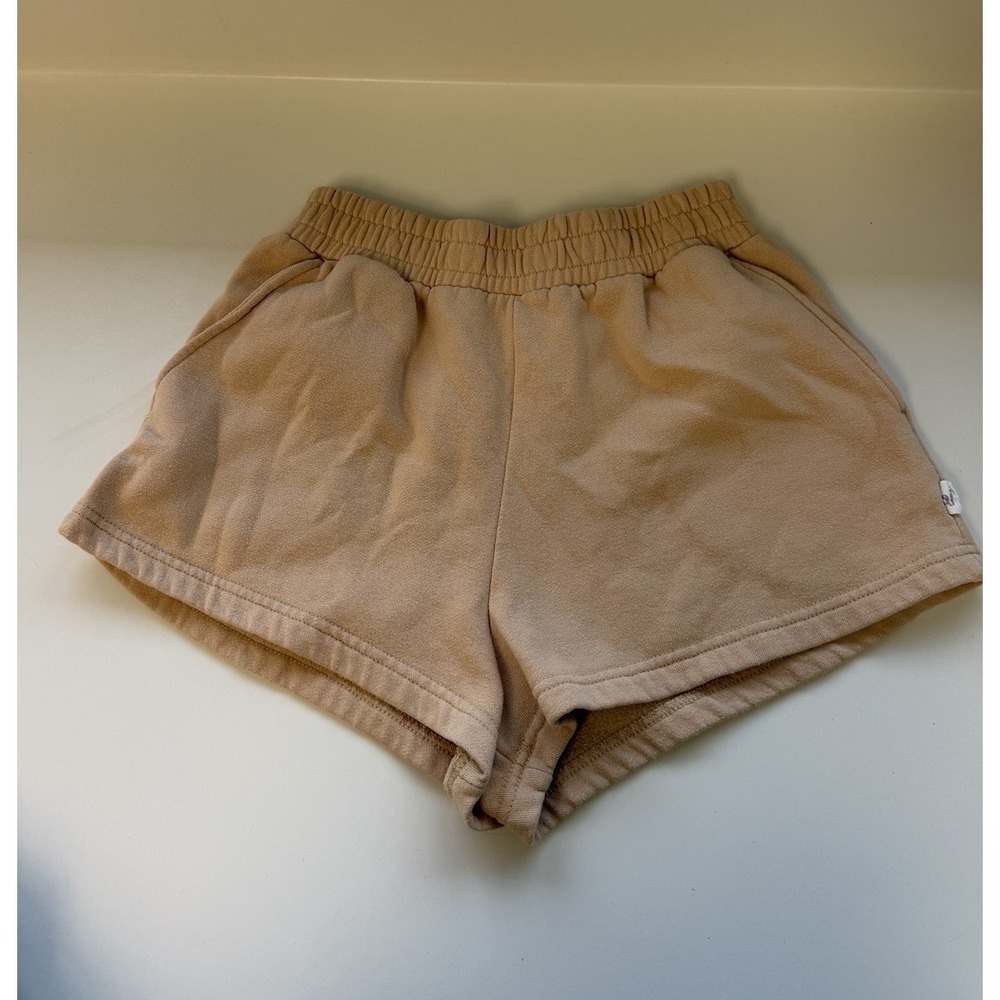 Araminta James Yellow Fleece Shorts Womens XS Lounge‎ Comfy Neutral